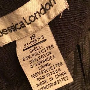 Fully lined black skirt